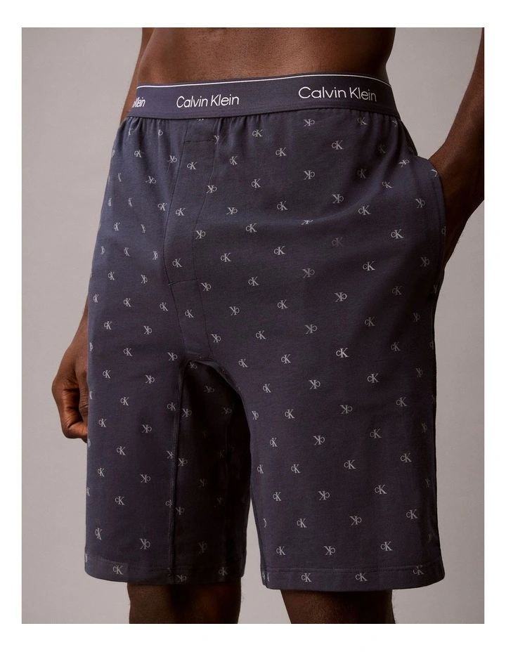 Icon Cotton Stretch Sleep Short in Navy image 4