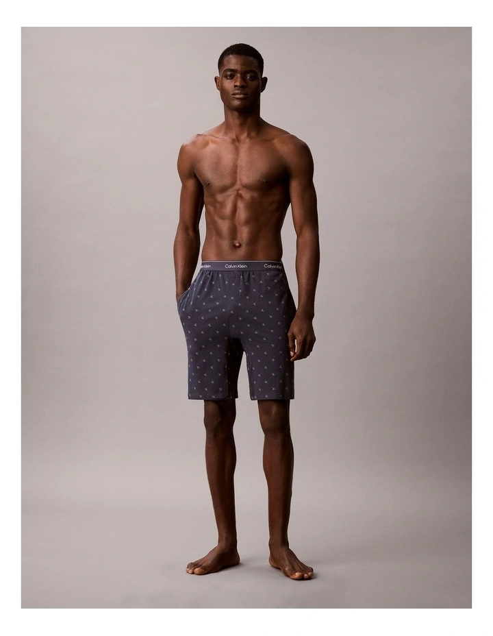 Icon Cotton Stretch Sleep Short in Navy image 5
