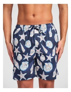 Mitch Dowd Mens Coastal Shell Cotton Sleep Shorts