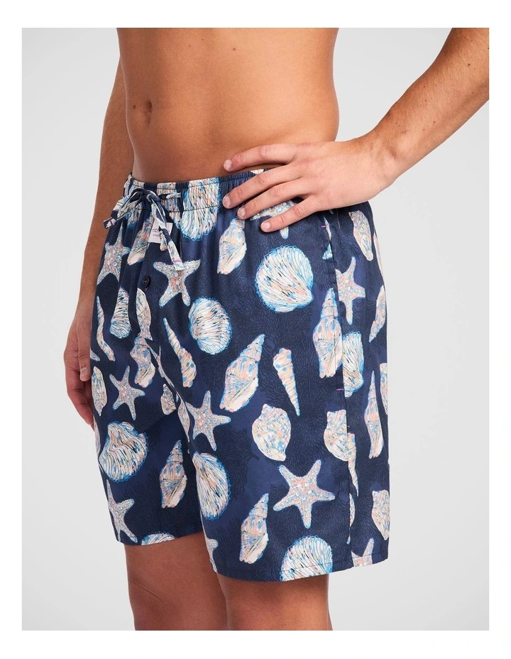 Mitch Dowd Mens Coastal Shell Cotton Sleep Shorts image 3