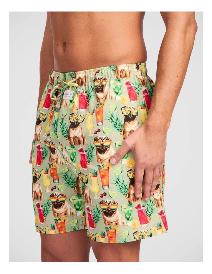 Party Pugs Cotton Woven Sleep Short image 3