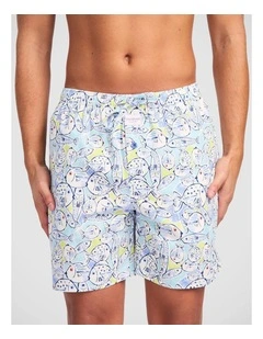 Fishies Cotton Woven Sleep Short