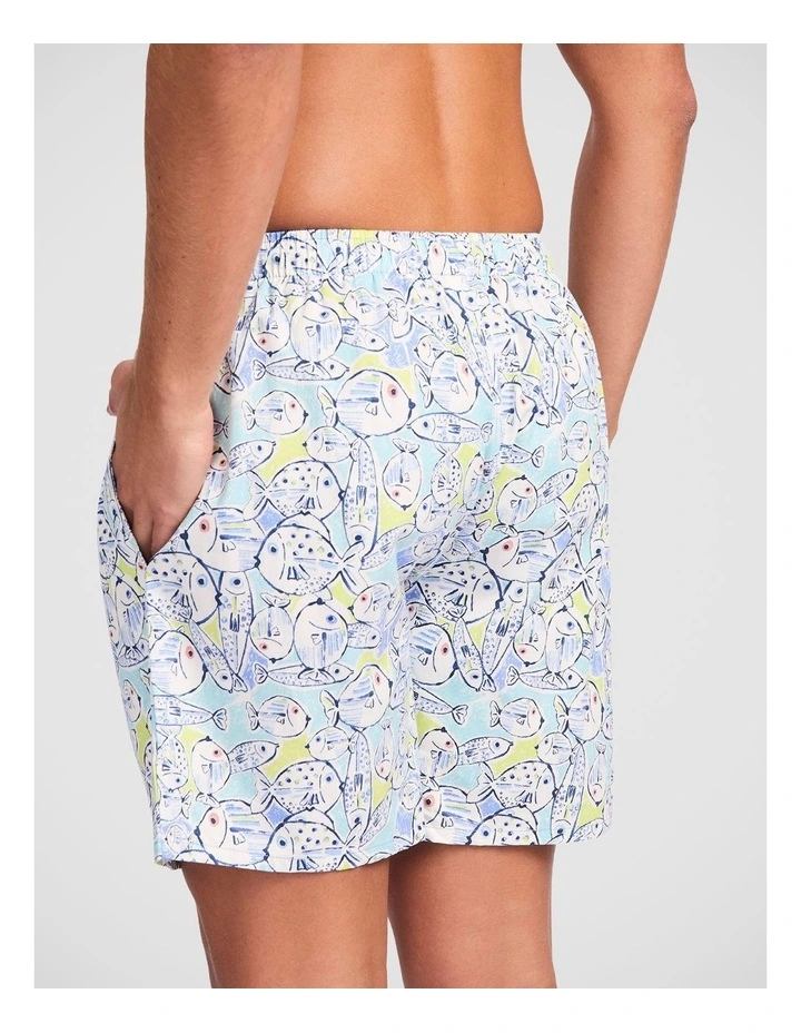 Fishies Cotton Woven Sleep Short image 2