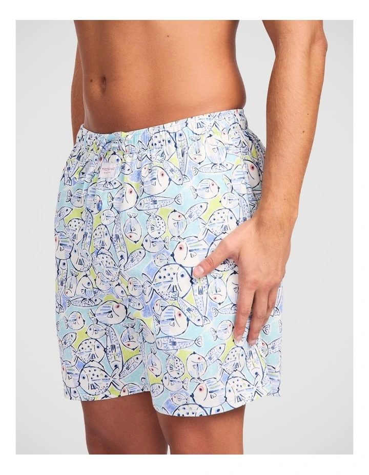 Fishies Cotton Woven Sleep Short image 3