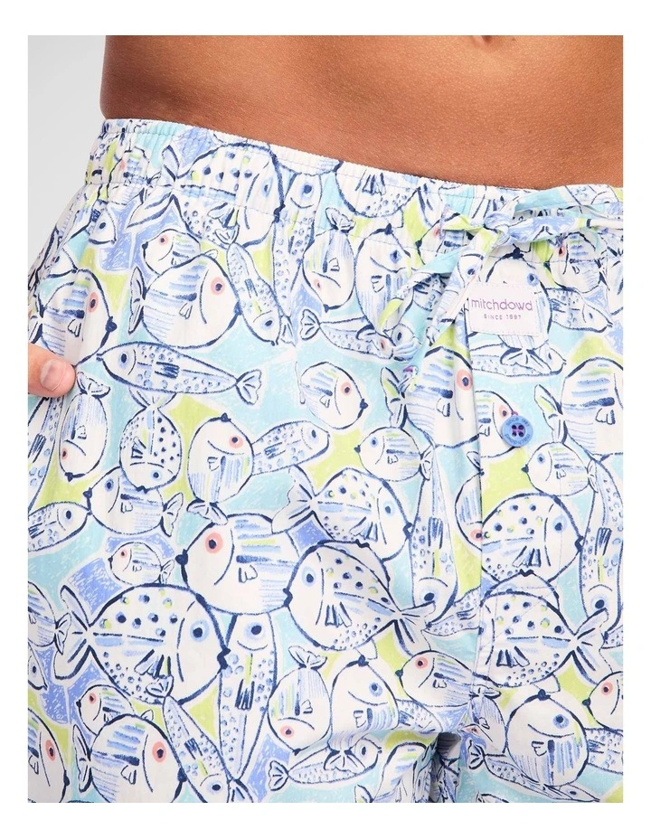 Fishies Cotton Woven Sleep Short image 4