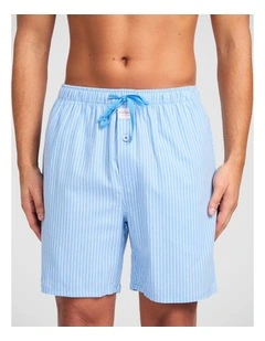 Blues Stripe Yarn Dyed Woven Sleep Short