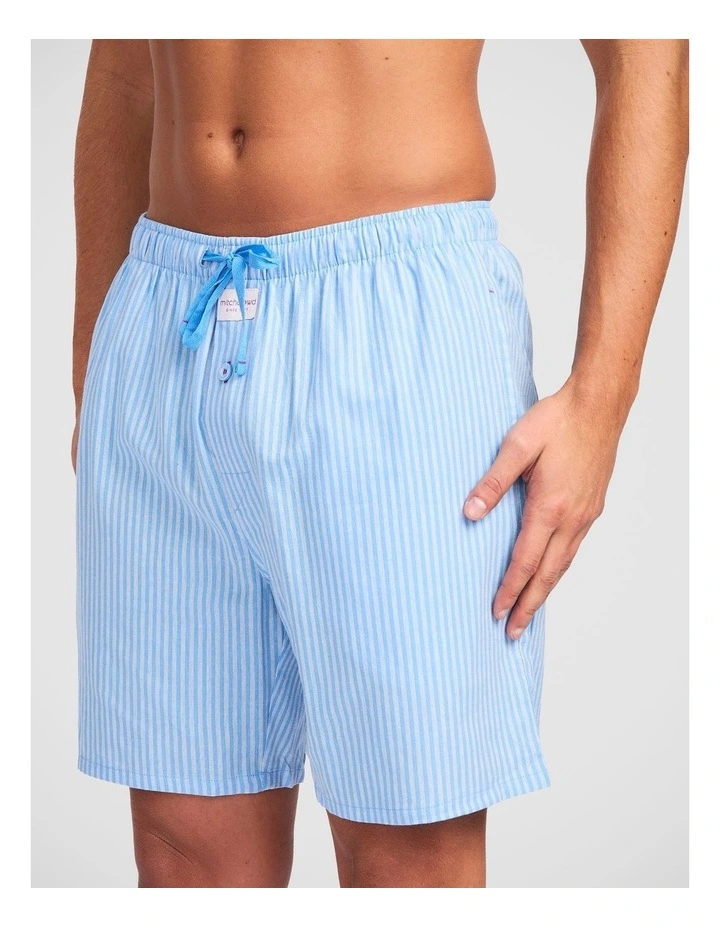 Blues Stripe Yarn Dyed Woven Sleep Short image 3