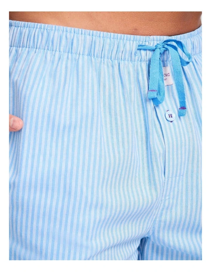 Blues Stripe Yarn Dyed Woven Sleep Short image 4