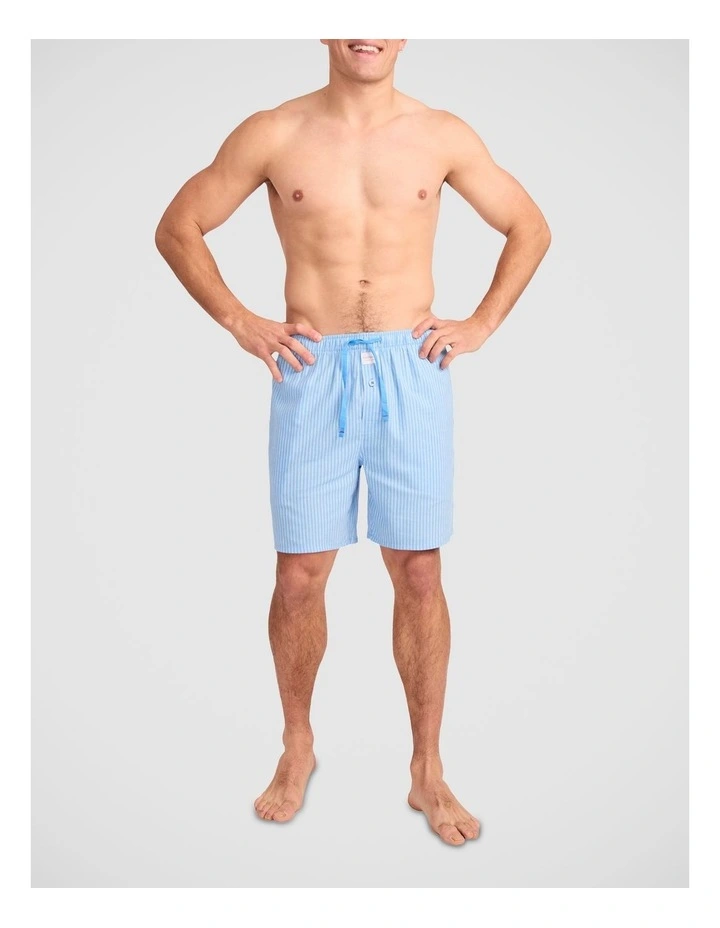 Blues Stripe Yarn Dyed Woven Sleep Short image 5