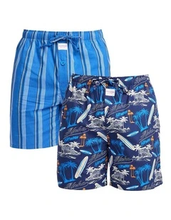 2 Pack Surf 68 Cotton Sleep Short