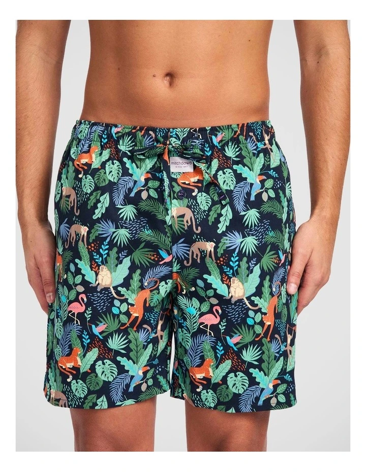 Mitchdowd Men's Jungle Juice Cotton Sleep Shorts image 2