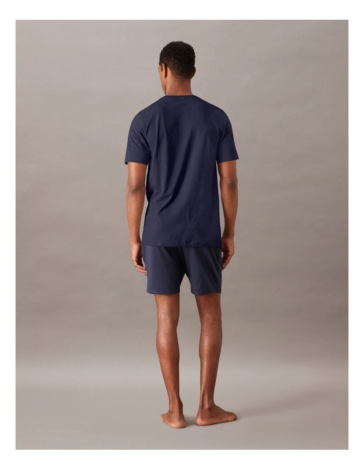 Brushed Jersey Sleep Short in Navy image 2