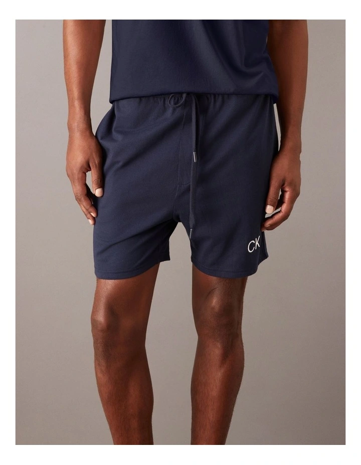 Brushed Jersey Sleep Short in Navy image 4