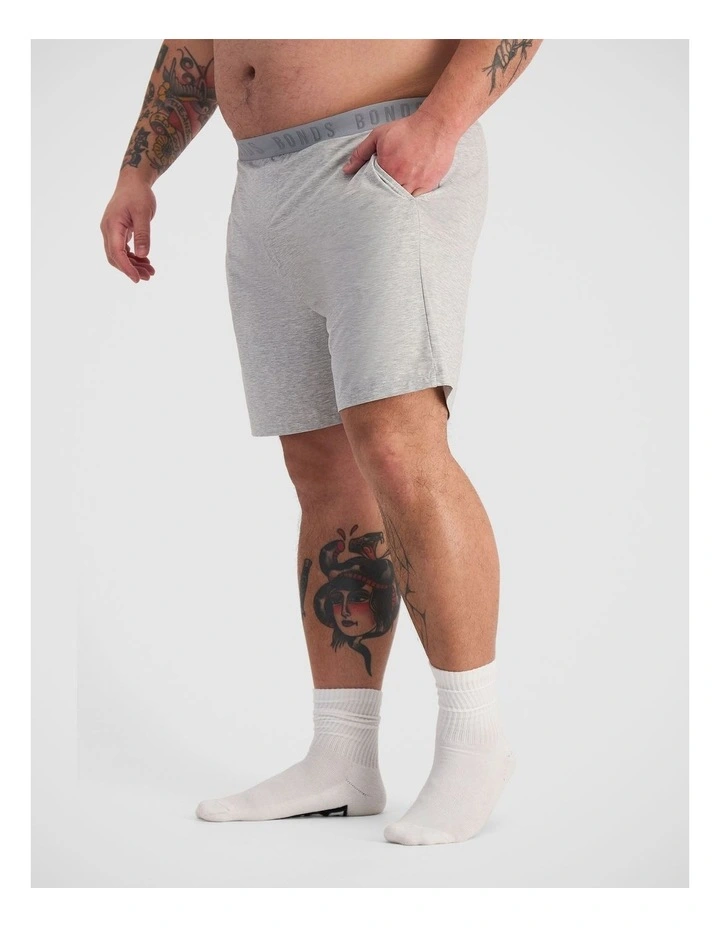 Cool Sleep Short in New Grey Marle image 3