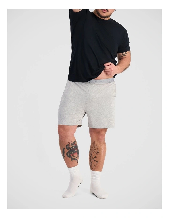 Cool Sleep Short in New Grey Marle image 4