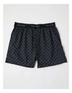 Bijou Logo Woven Boxer in Navy