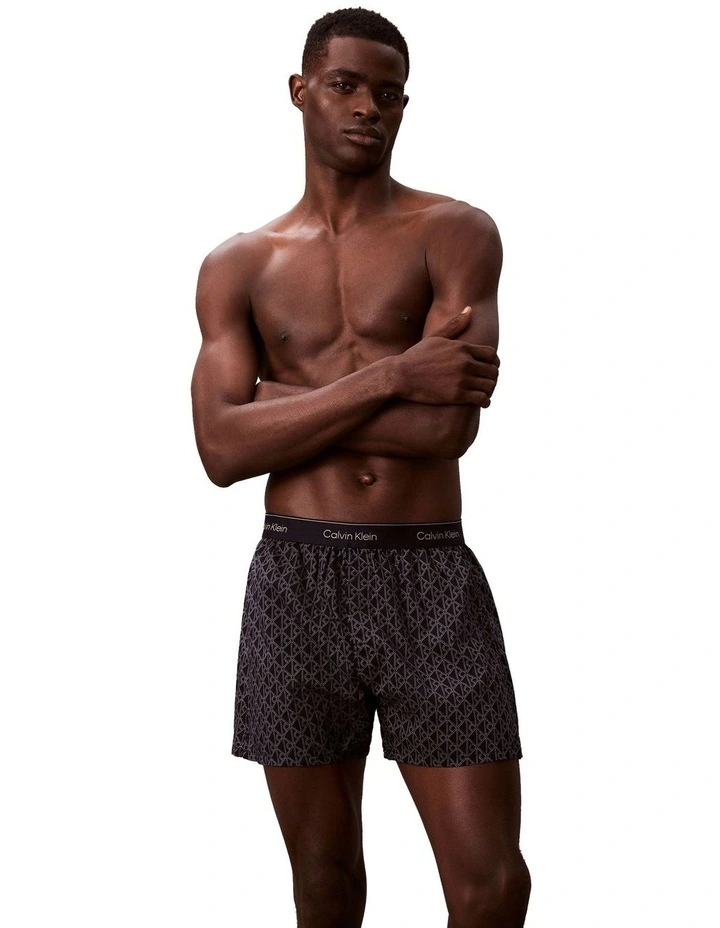 Bijou Logo Woven Boxer in Navy image 1