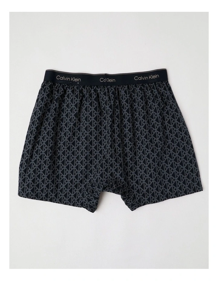 Bijou Logo Woven Boxer in Navy image 3