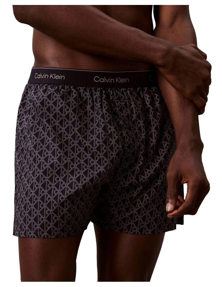 Bijou Logo Woven Boxer in Navy image 4