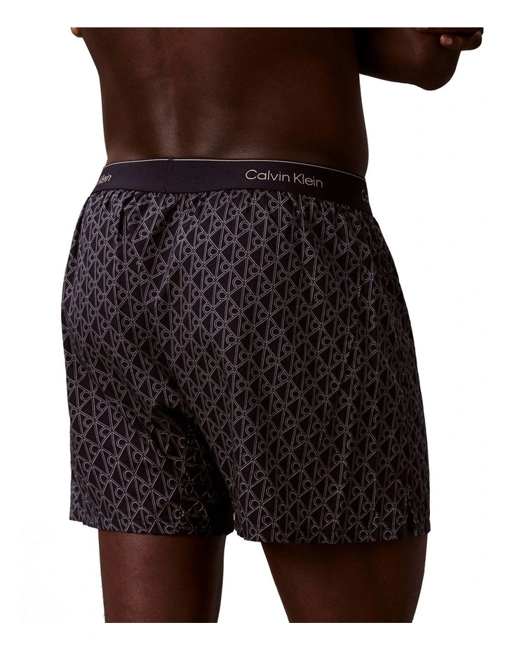 Bijou Logo Woven Boxer in Navy image 5