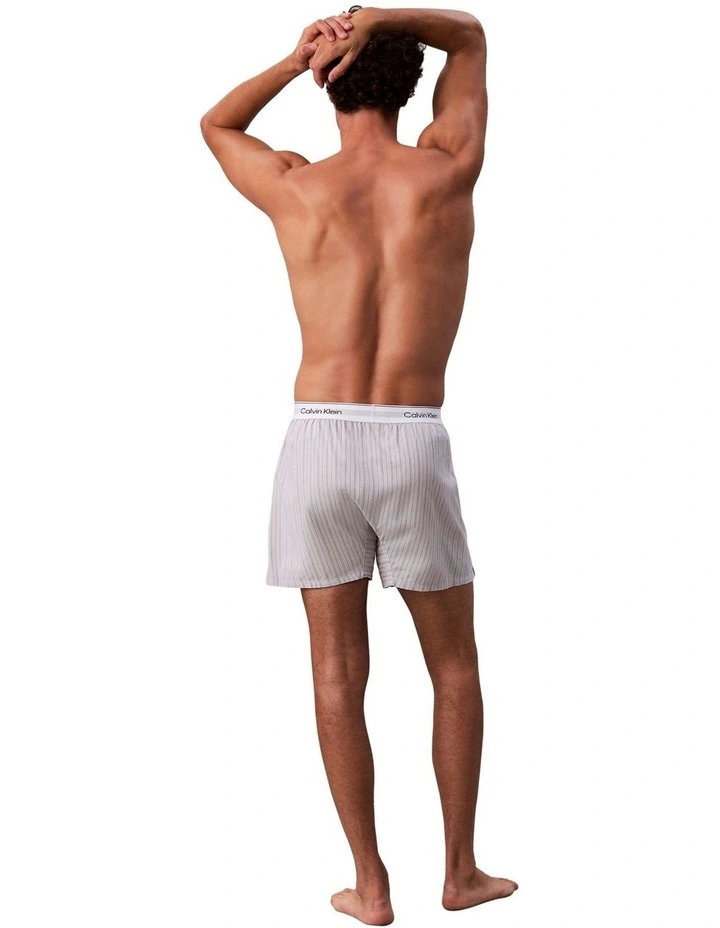 Cotton Poplin Boxer in Grey image 2