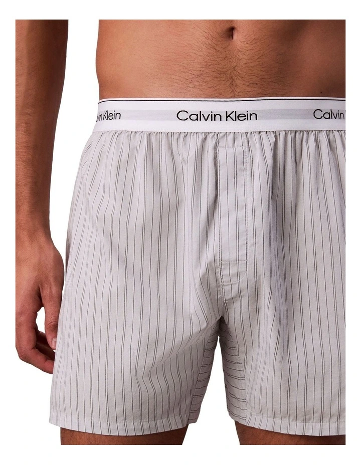 Cotton Poplin Boxer in Grey image 5