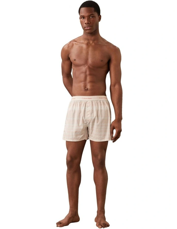 Cotton Poplin Boxer in Cream image 3