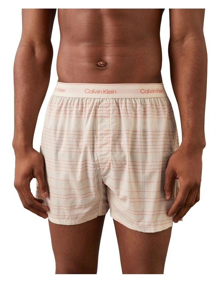 Cotton Poplin Boxer in Cream image 4