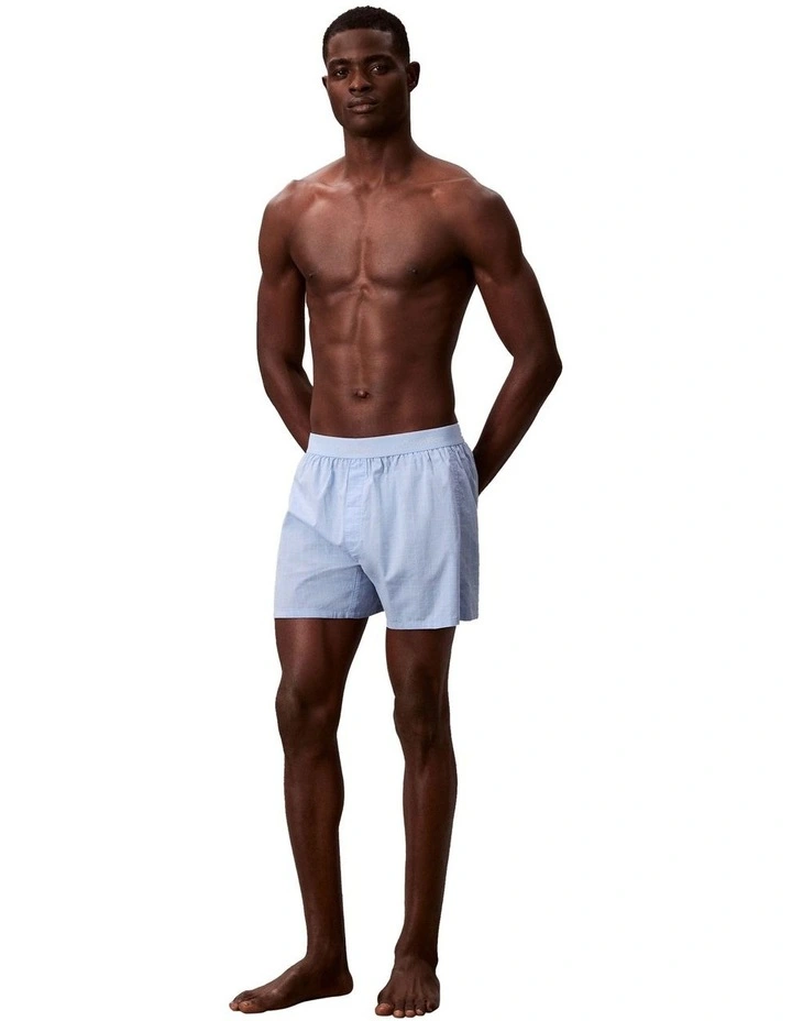 Calvin Klein Cotton Poplin Boxer in Blue | MYER