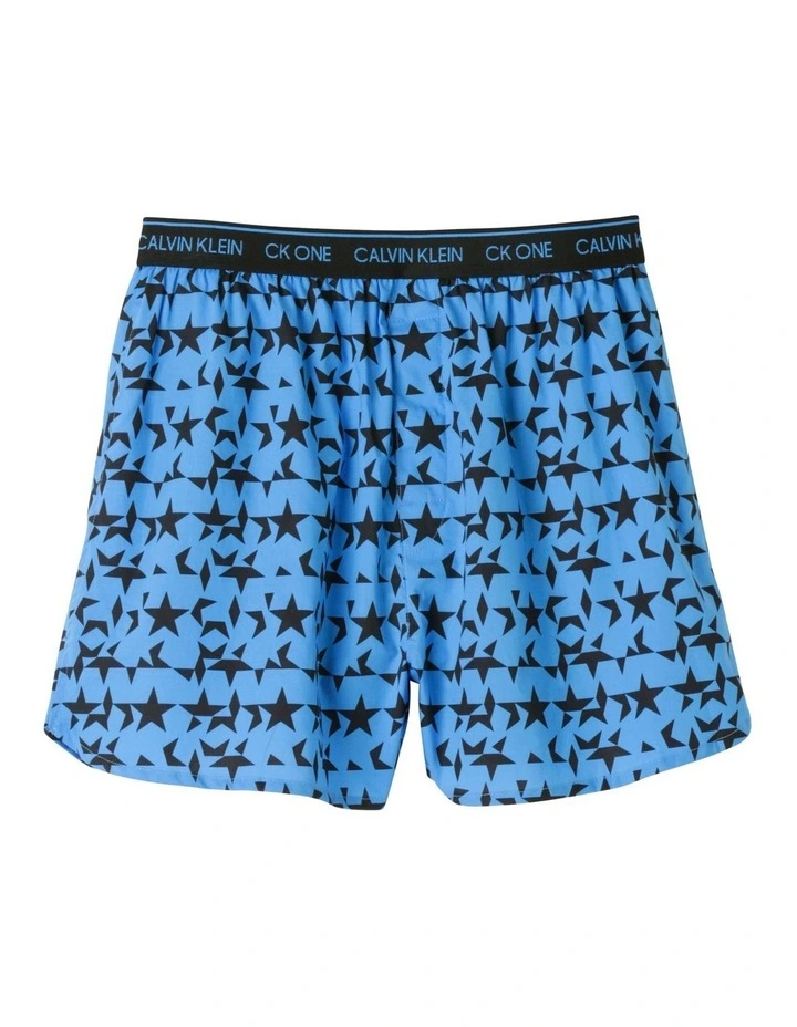 Traditional Fit Woven Boxer in Blue image 1