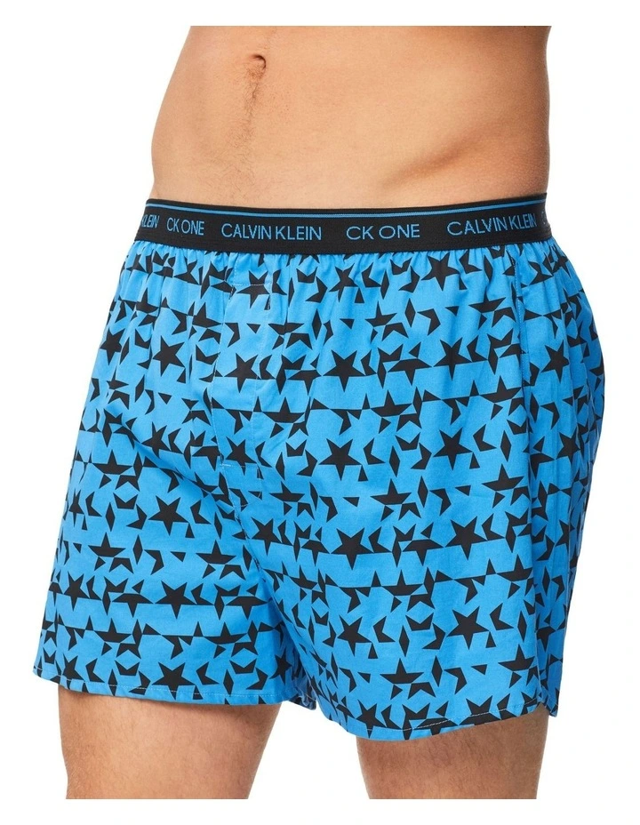Traditional Fit Woven Boxer in Blue image 4