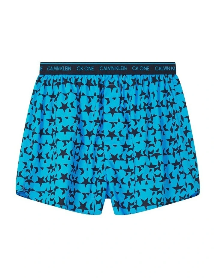Traditional Fit Woven Boxer in Blue image 5