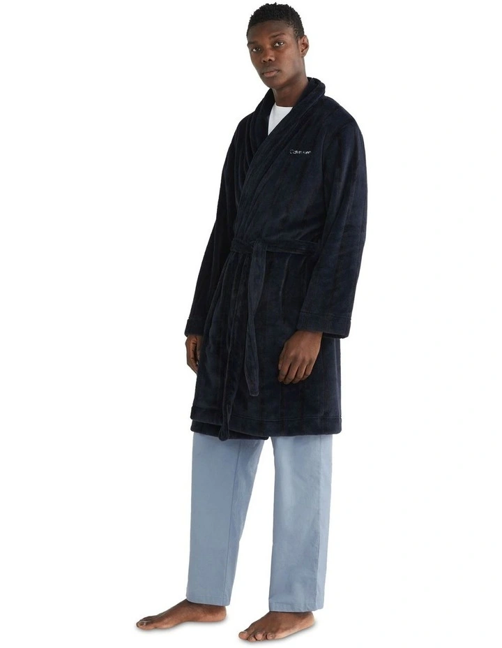 Shine Stripe Plush Robe image 1