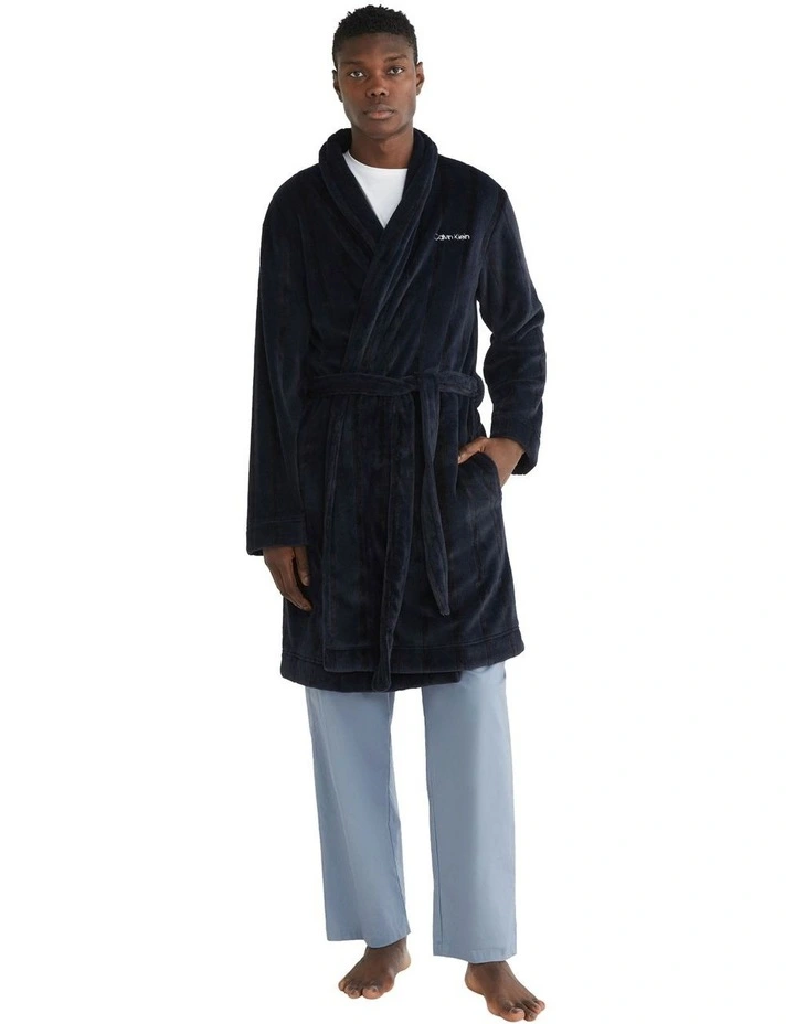 Shine Stripe Plush Robe image 3