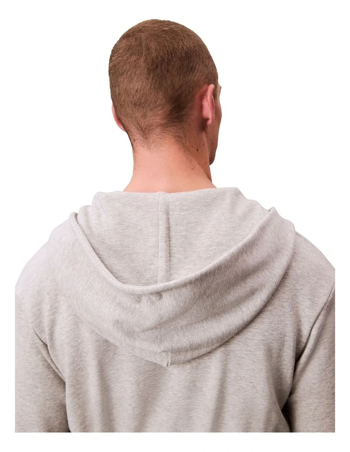 Icon Cotton Terry Hooded Robe in Grey Heather image 6