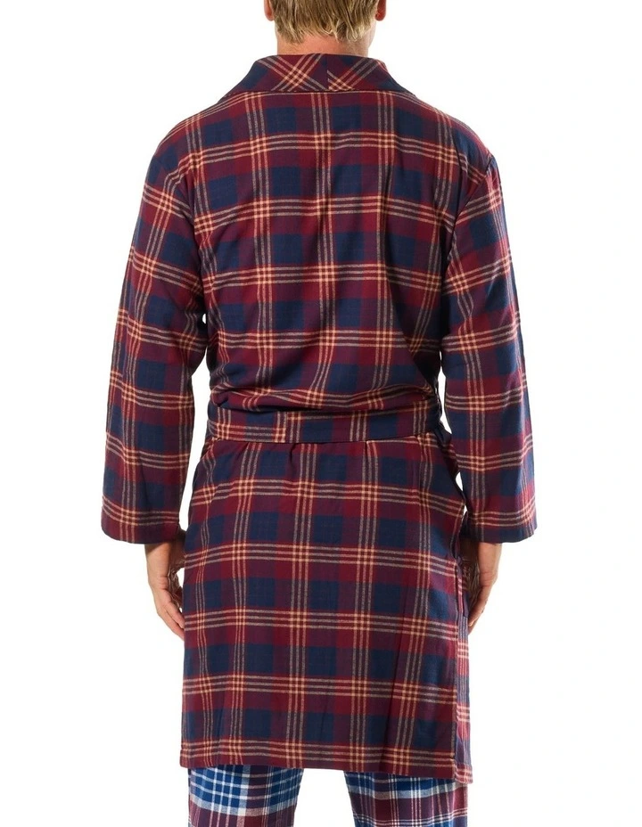 On Holiday Flannel Robe in Red image 2