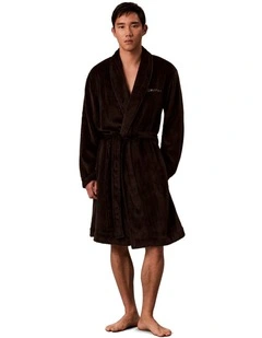 Plush Robe in Black