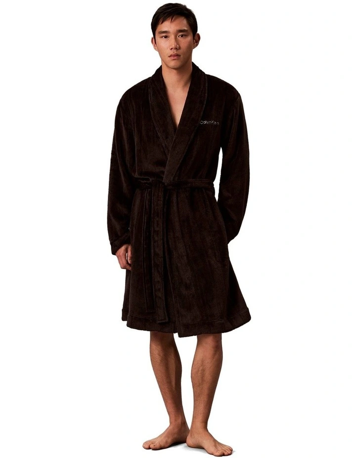Plush Robe in Black image 1