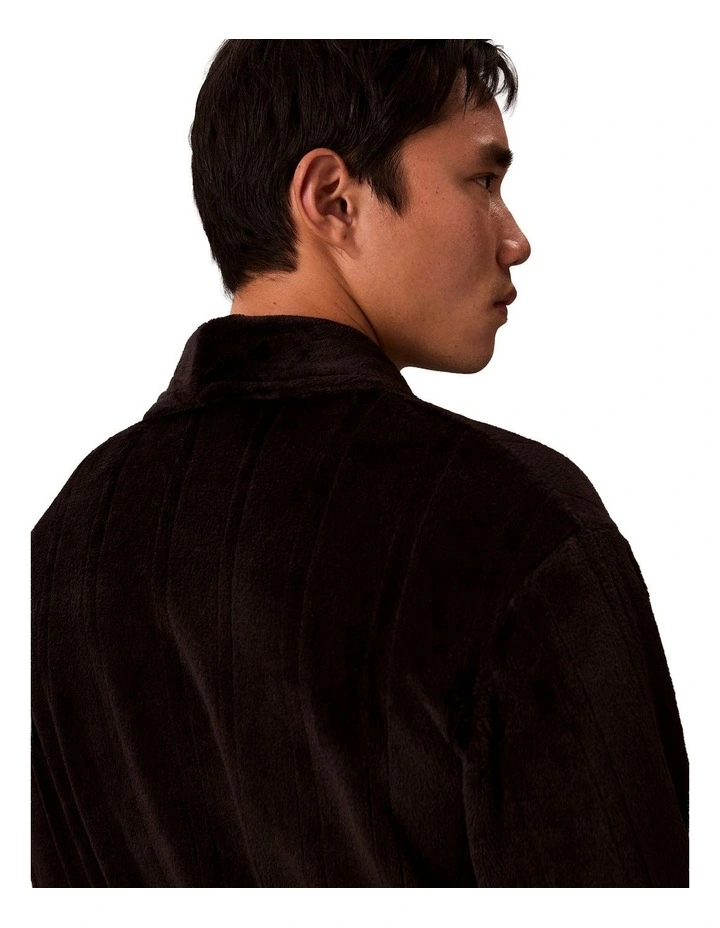 Plush Robe in Black image 5