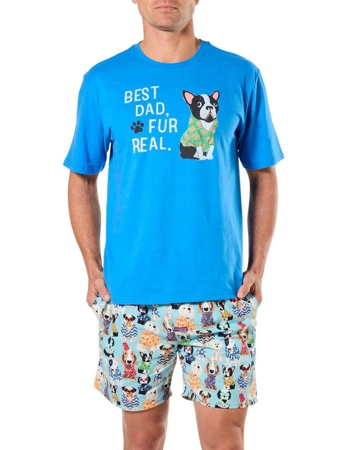 Doggy Cotton Pyjama Set in Multi image 1
