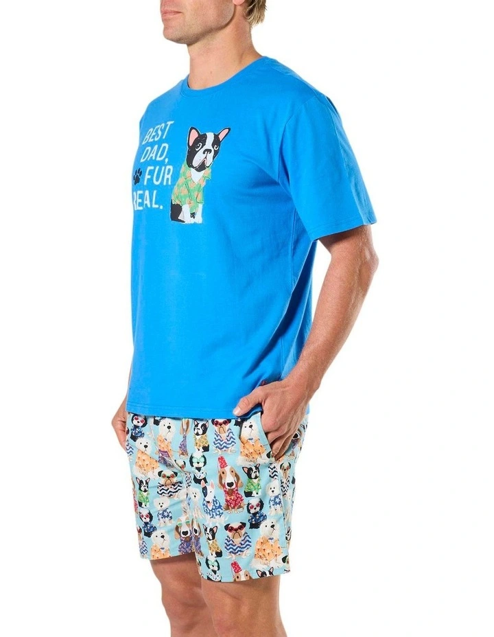 Doggy Cotton Pyjama Set in Multi image 3