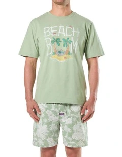 Beach Bum Cotton Woven PJ Set