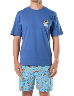 Floatable Fido Cotton Woven PJ Set
