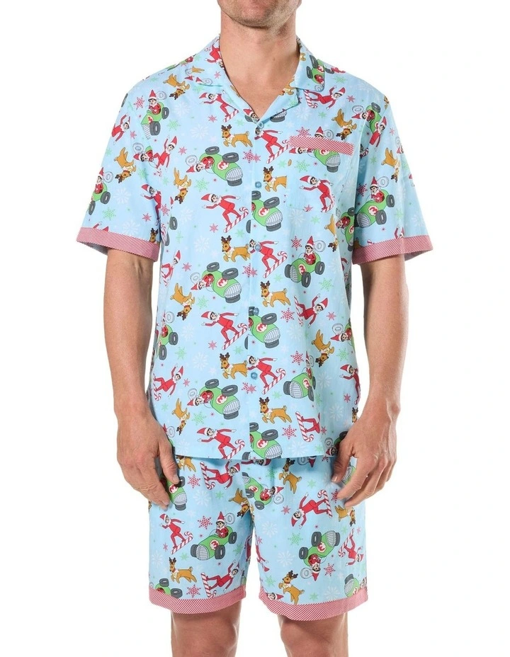 Family Knit Pyjama Set in Blue image 1