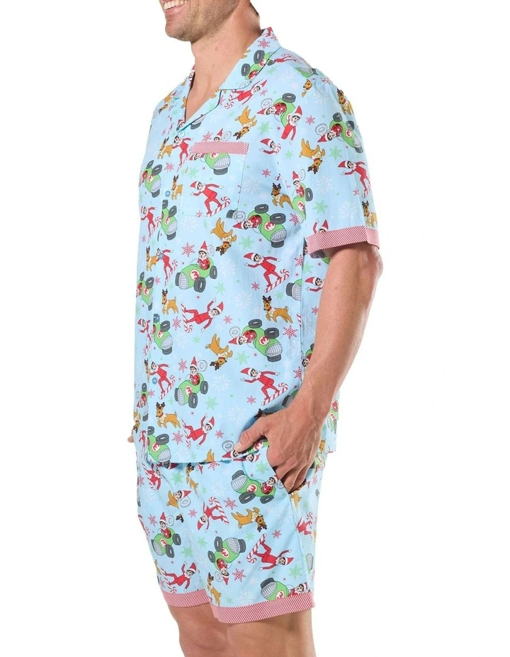 Family Knit Pyjama Set in Blue image 3