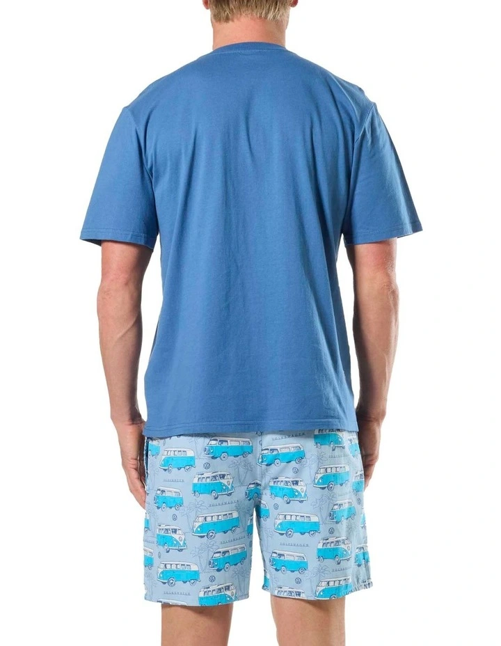 Vans Knit Woven Pyjama Set in Blue image 2