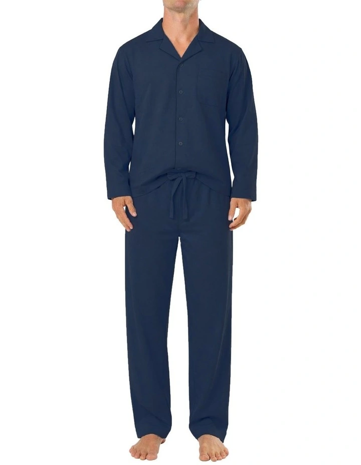 Cotton Jersey Pyjama Set in Blue image 1