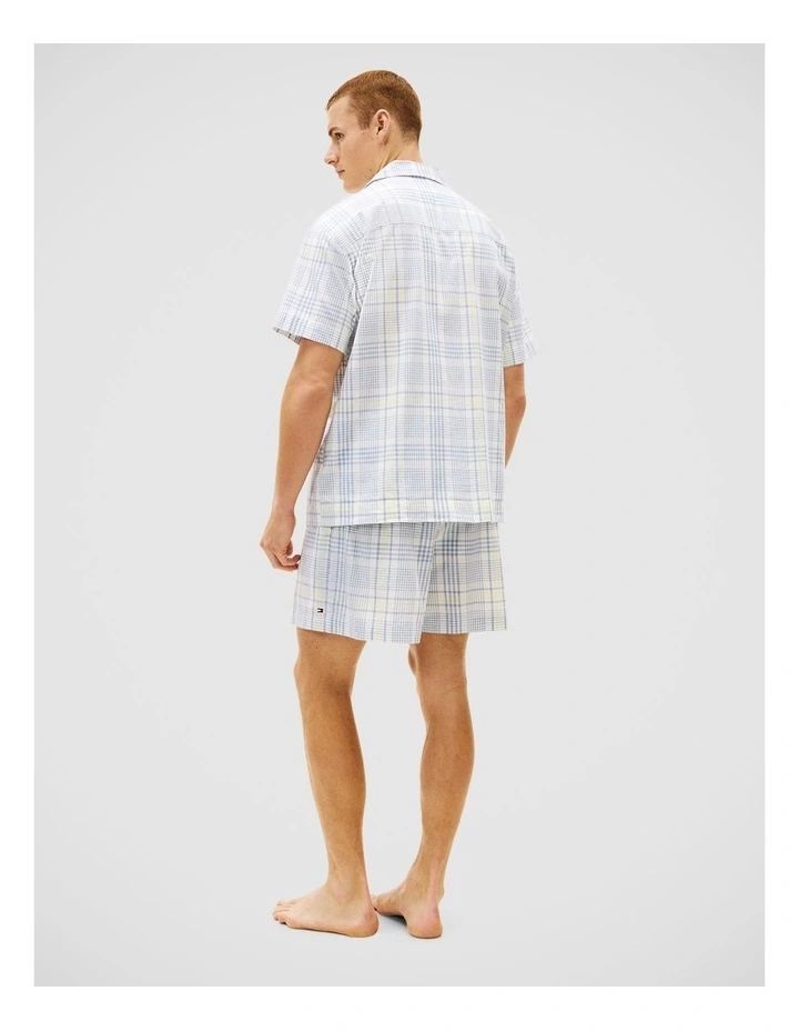 Woven Linen Short Set in Spring Plaid image 2
