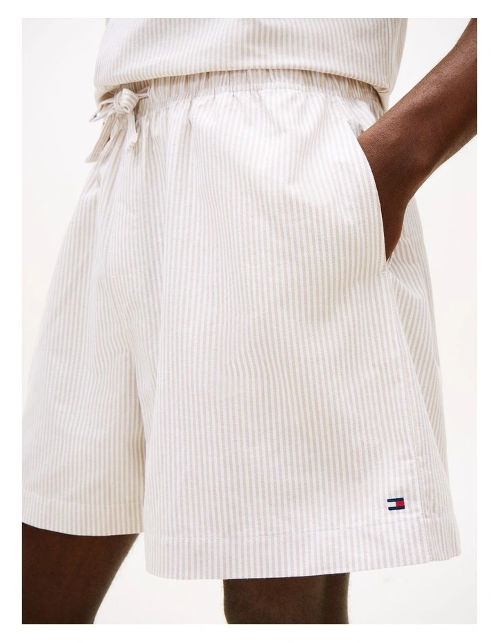 Woven Oxford Short Set in Caramel Oxford image 4