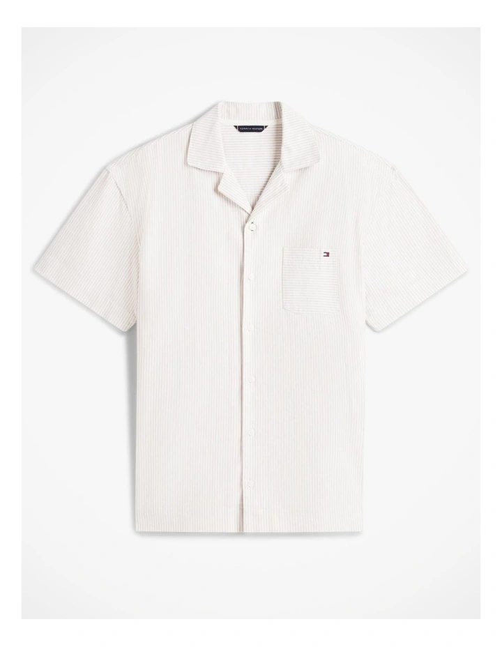Woven Oxford Short Set in Caramel Oxford image 5